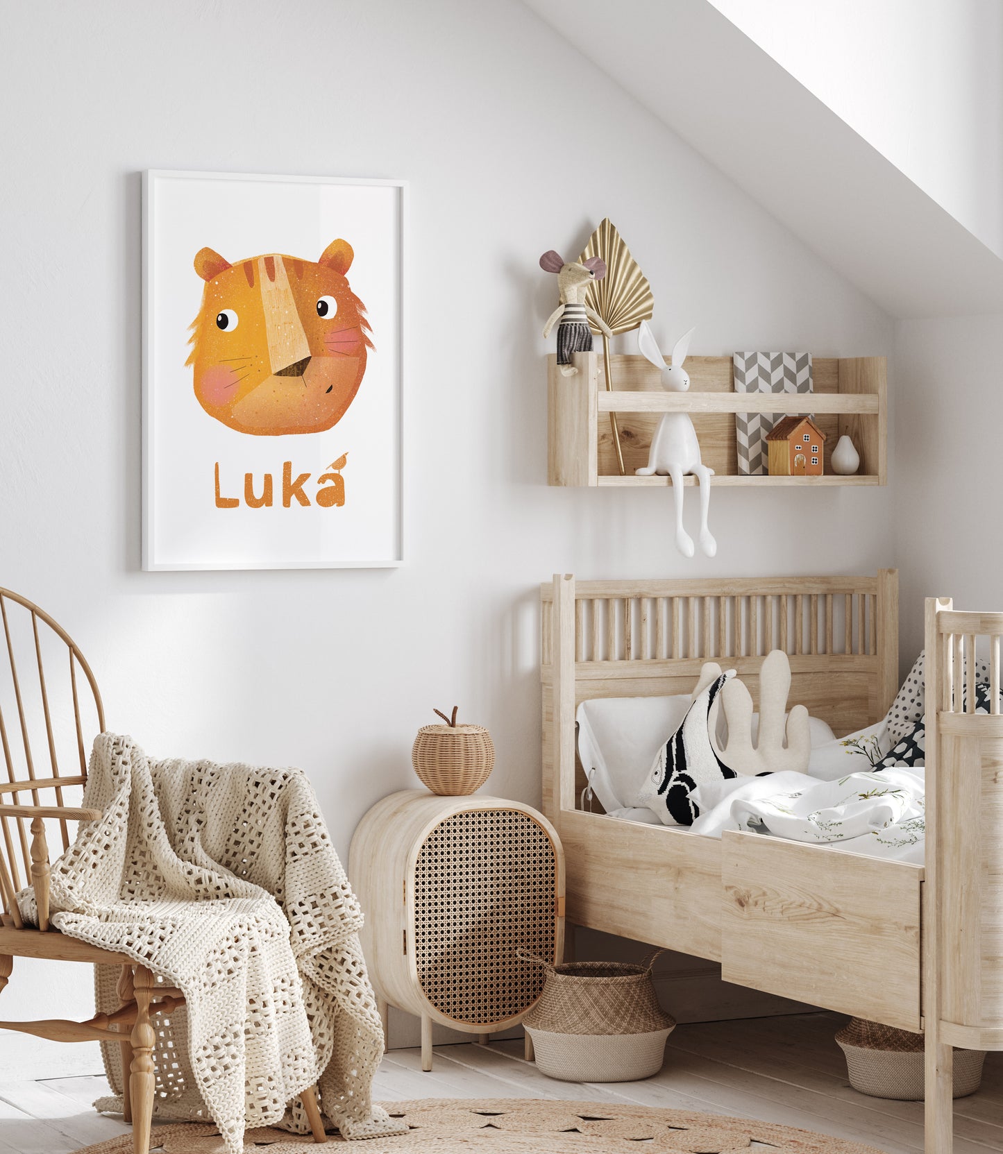 "Personalized Tiger Luka" Fine Art Print