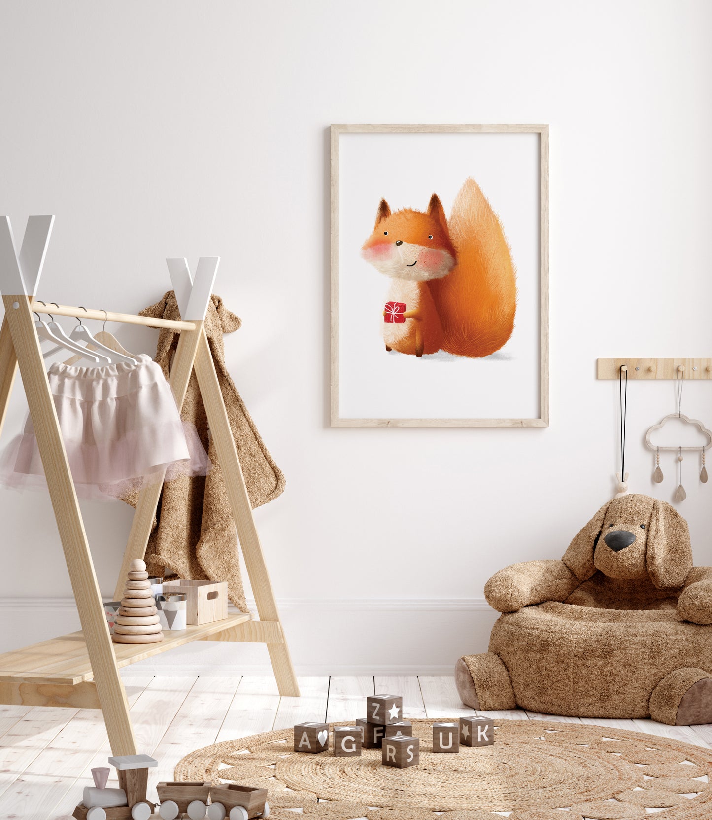 "Fox with a Gift" Fine Art Print