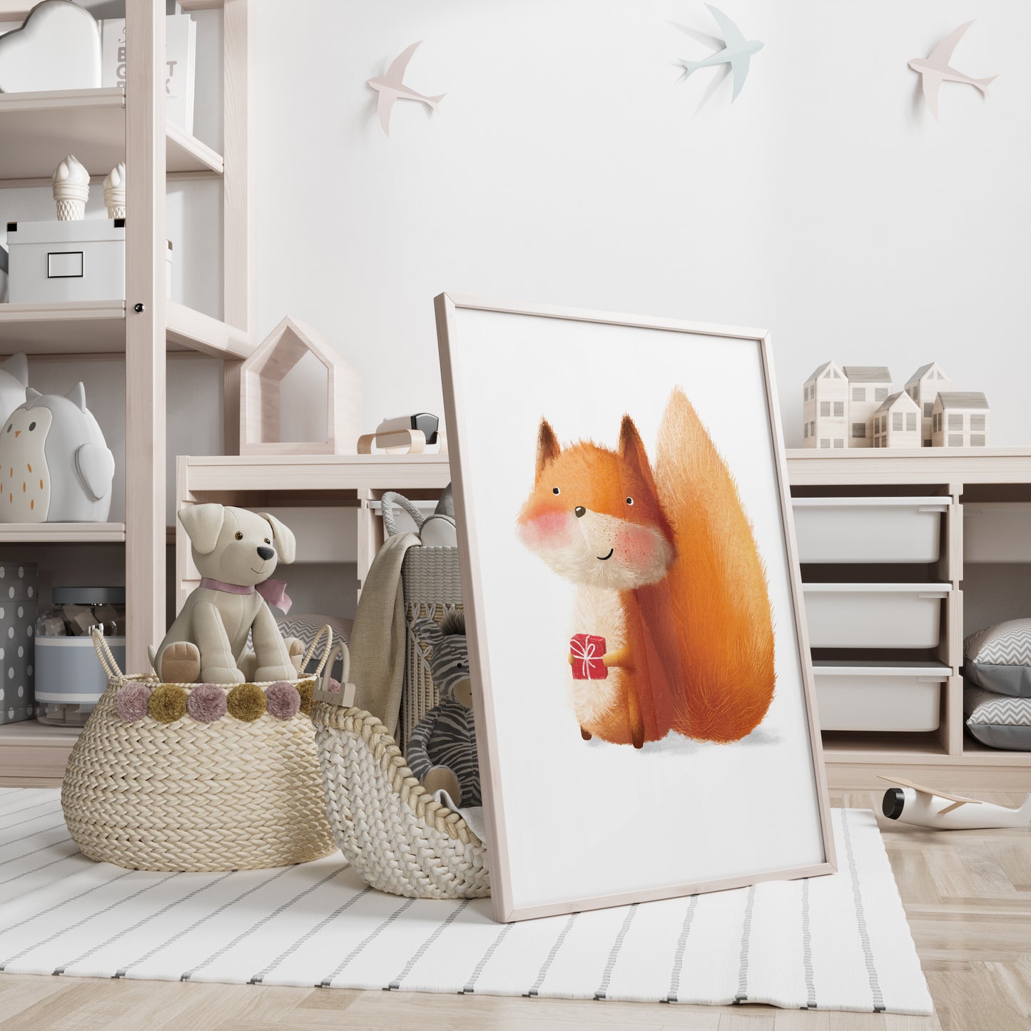 "Fox with a Gift" Fine Art Print