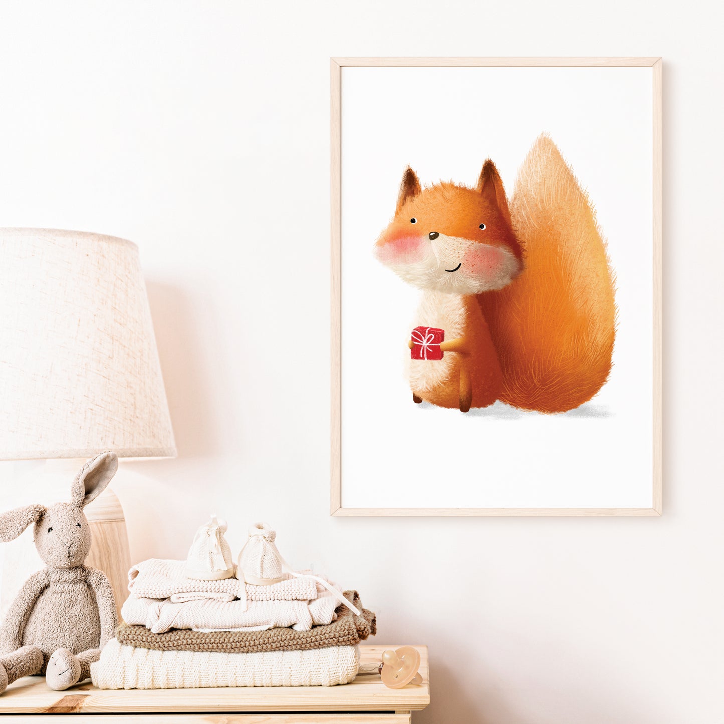 "Fox with a Gift" Fine Art Print