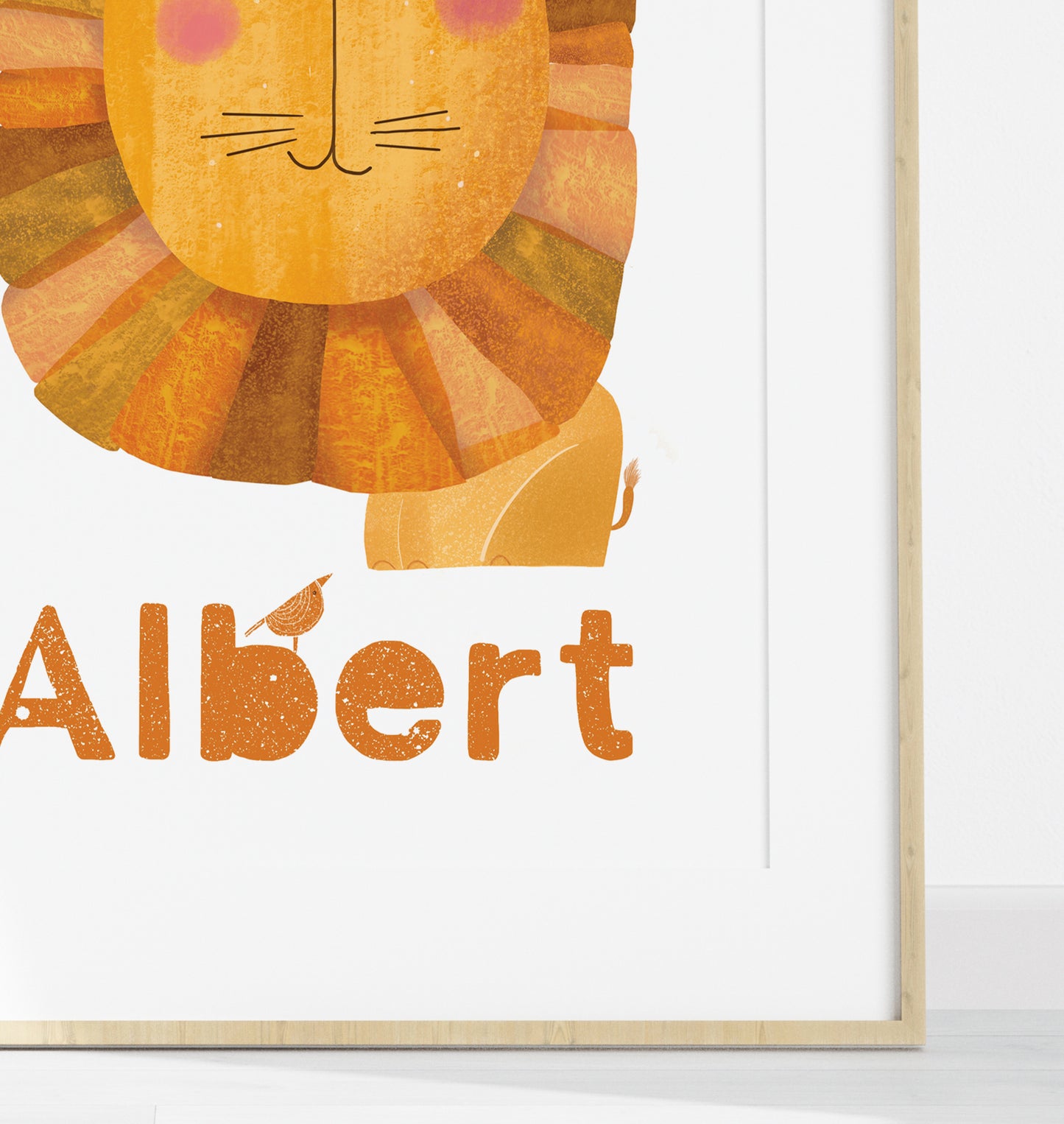 "Personalized Lion Albert" Fine Art Print