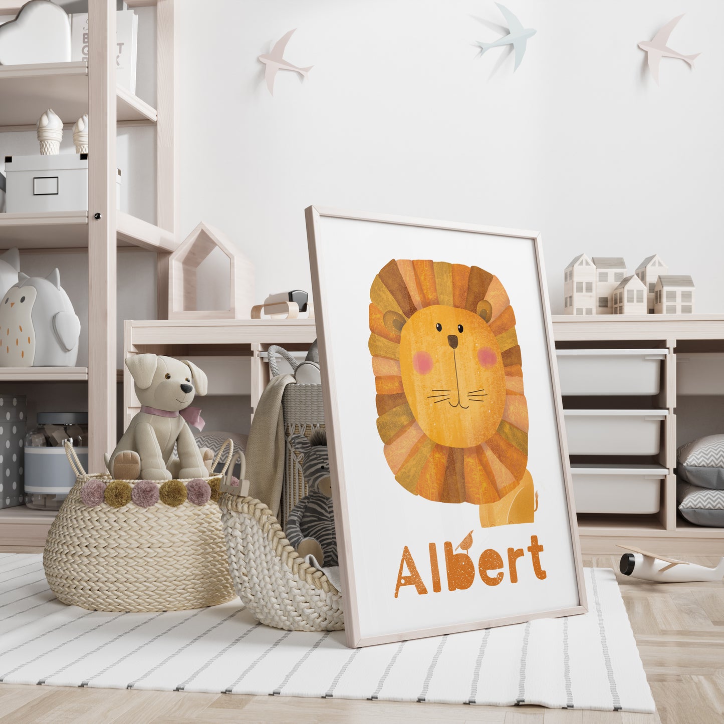 "Personalized Lion Albert" Fine Art Print