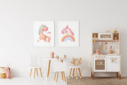"Unicorn Duo" Fine Art Print Set