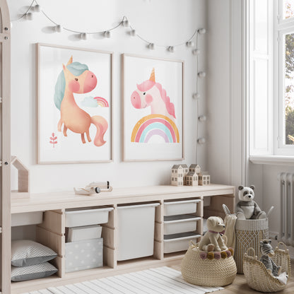 "Unicorn Duo" Fine Art Print Set